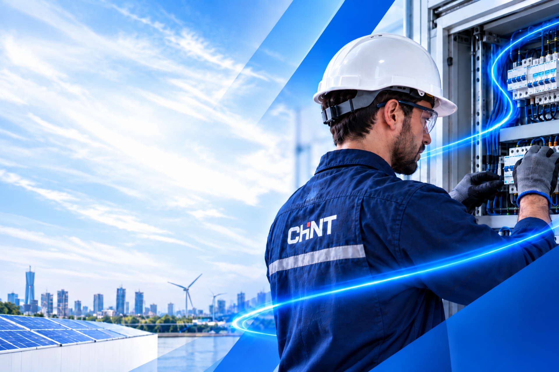 Instalador CHINT trabajando